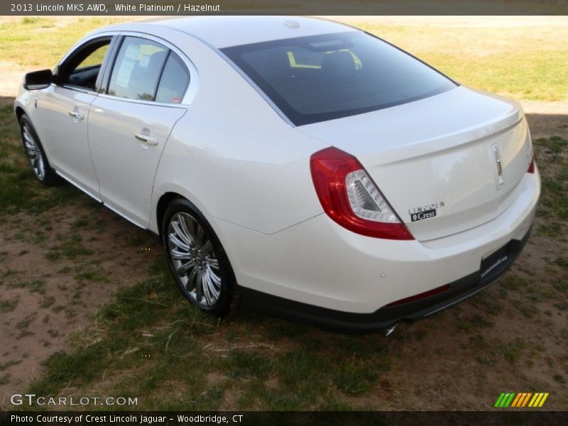 White Platinum / Hazelnut 2013 Lincoln MKS AWD
