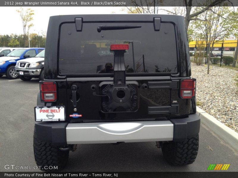 Black / Black/Dark Saddle 2012 Jeep Wrangler Unlimited Sahara 4x4