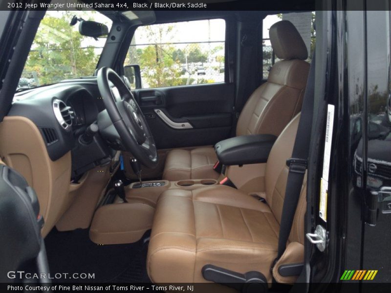 Black / Black/Dark Saddle 2012 Jeep Wrangler Unlimited Sahara 4x4
