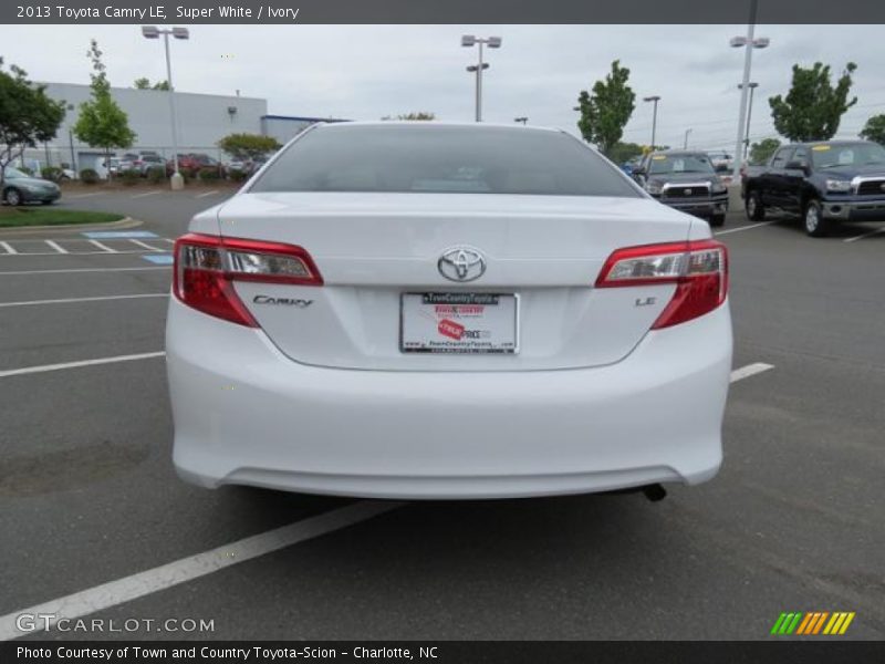 Super White / Ivory 2013 Toyota Camry LE