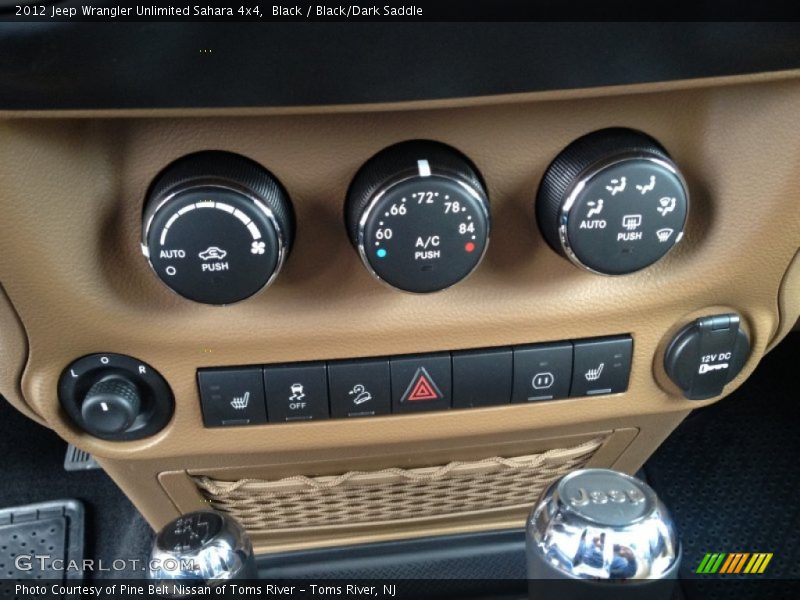 Black / Black/Dark Saddle 2012 Jeep Wrangler Unlimited Sahara 4x4