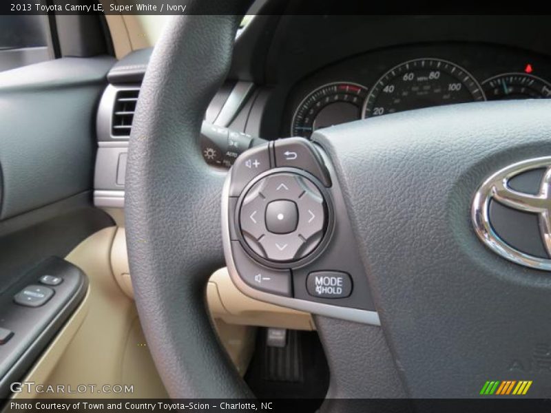 Controls of 2013 Camry LE