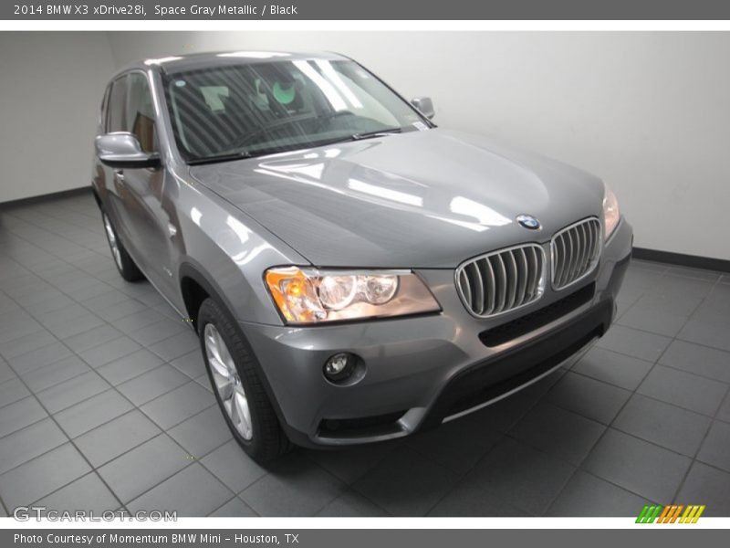 Space Gray Metallic / Black 2014 BMW X3 xDrive28i