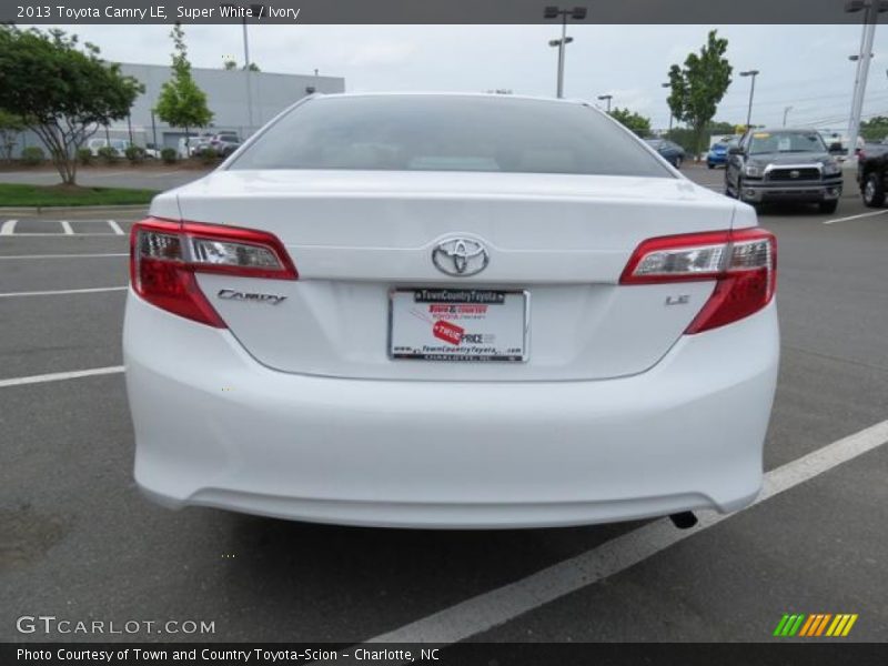Super White / Ivory 2013 Toyota Camry LE