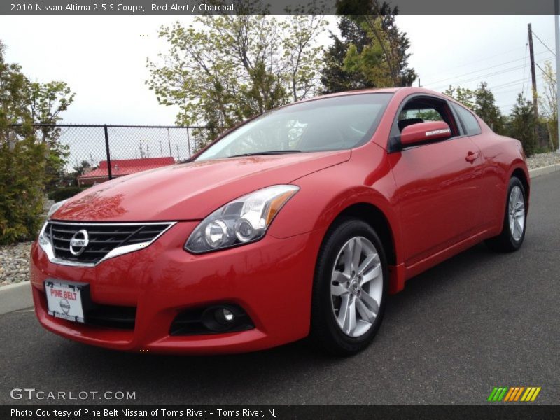 Red Alert / Charcoal 2010 Nissan Altima 2.5 S Coupe