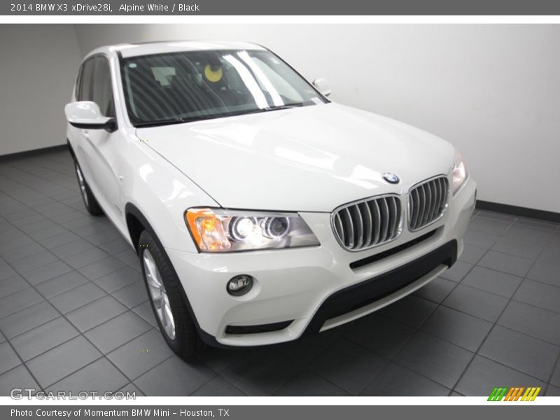 Alpine White / Black 2014 BMW X3 xDrive28i
