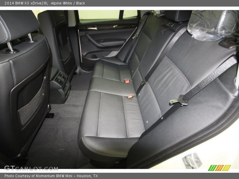Rear Seat of 2014 X3 xDrive28i