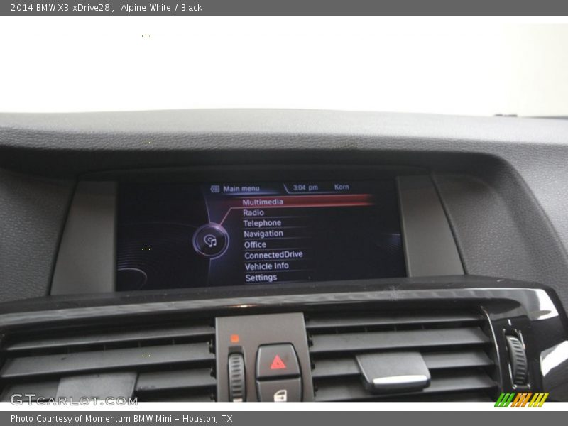 Alpine White / Black 2014 BMW X3 xDrive28i