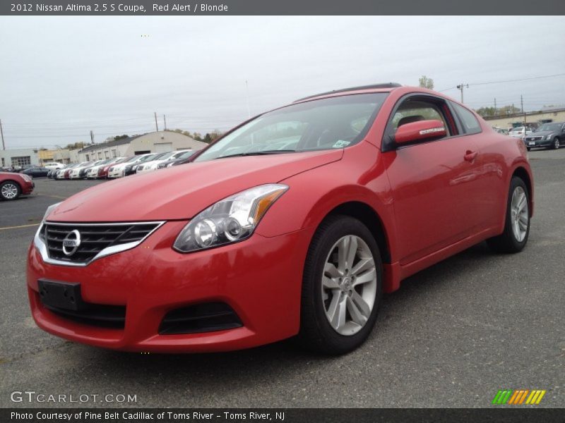 Red Alert / Blonde 2012 Nissan Altima 2.5 S Coupe