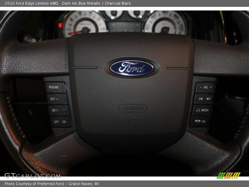 Dark Ink Blue Metallic / Charcoal Black 2010 Ford Edge Limited AWD