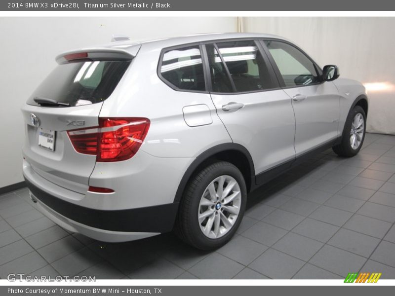 Titanium Silver Metallic / Black 2014 BMW X3 xDrive28i
