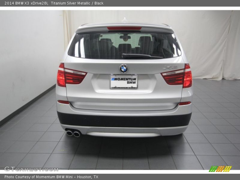 Titanium Silver Metallic / Black 2014 BMW X3 xDrive28i