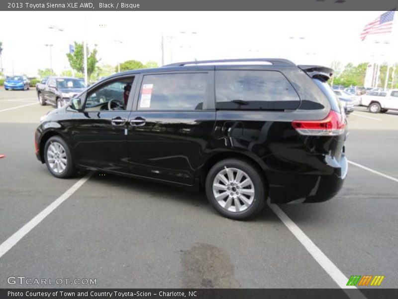 Black / Bisque 2013 Toyota Sienna XLE AWD