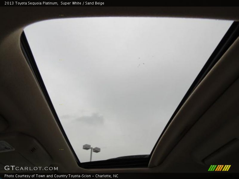 Super White / Sand Beige 2013 Toyota Sequoia Platinum