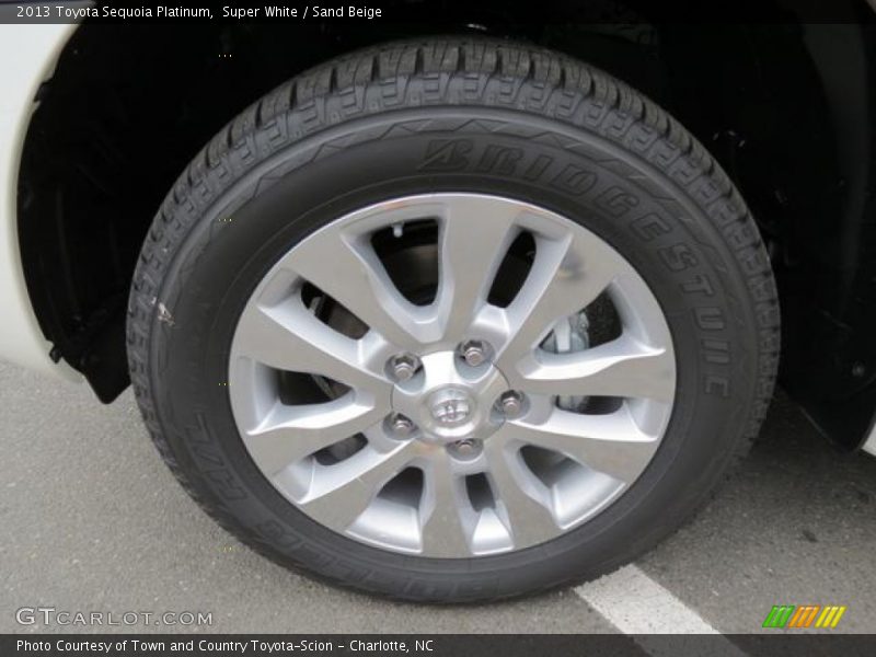 Super White / Sand Beige 2013 Toyota Sequoia Platinum