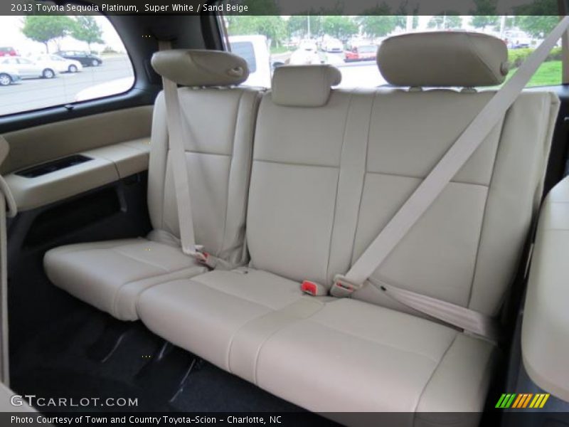 Super White / Sand Beige 2013 Toyota Sequoia Platinum