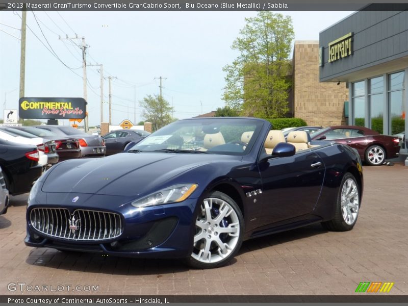 Blu Oceano (Blue Metallic) / Sabbia 2013 Maserati GranTurismo Convertible GranCabrio Sport