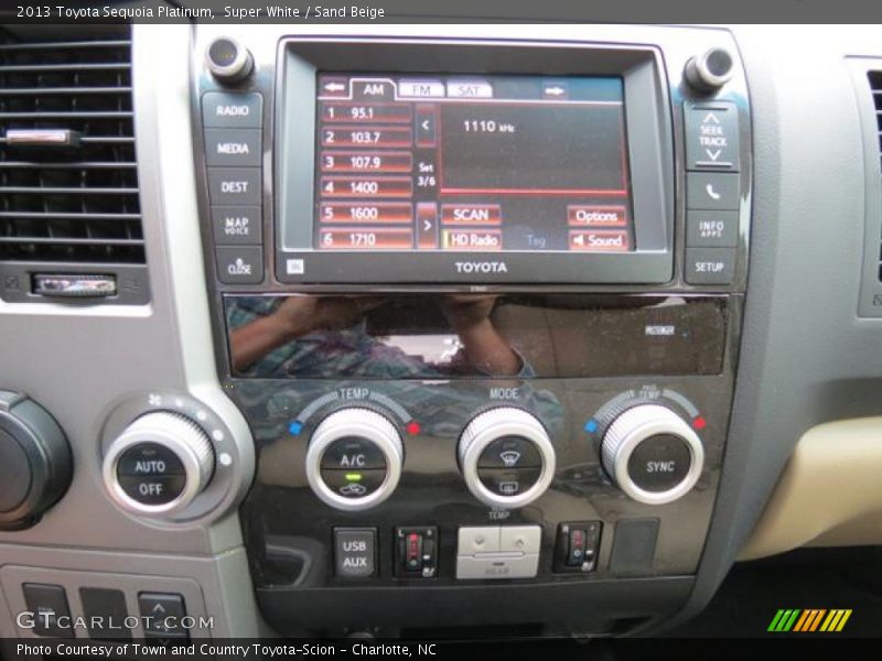 Super White / Sand Beige 2013 Toyota Sequoia Platinum