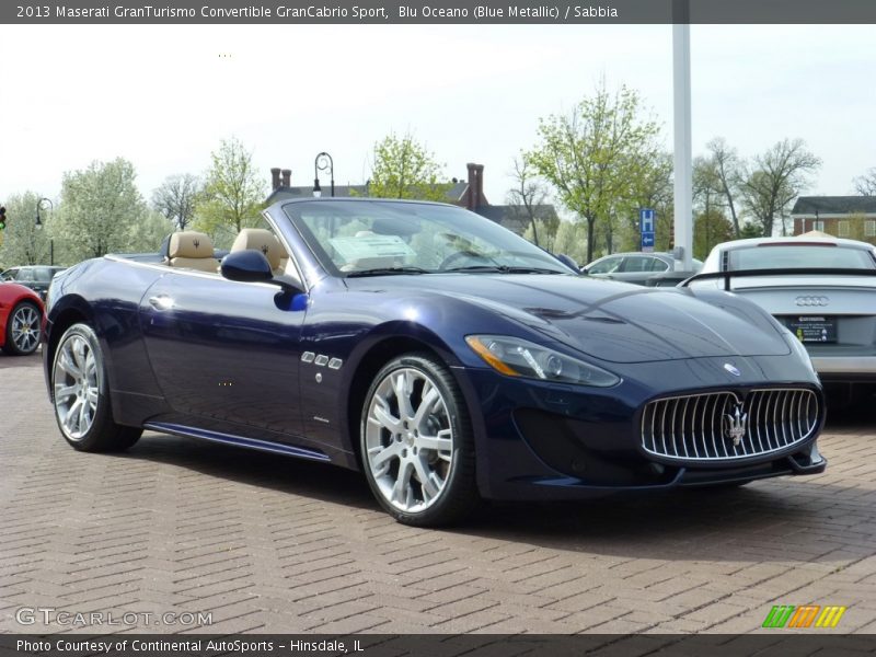 Blu Oceano (Blue Metallic) / Sabbia 2013 Maserati GranTurismo Convertible GranCabrio Sport