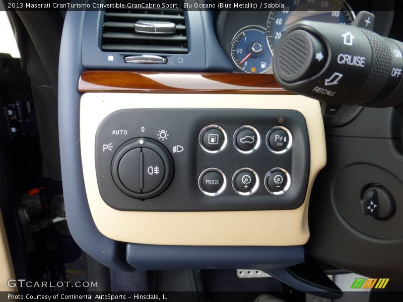 Controls of 2013 GranTurismo Convertible GranCabrio Sport