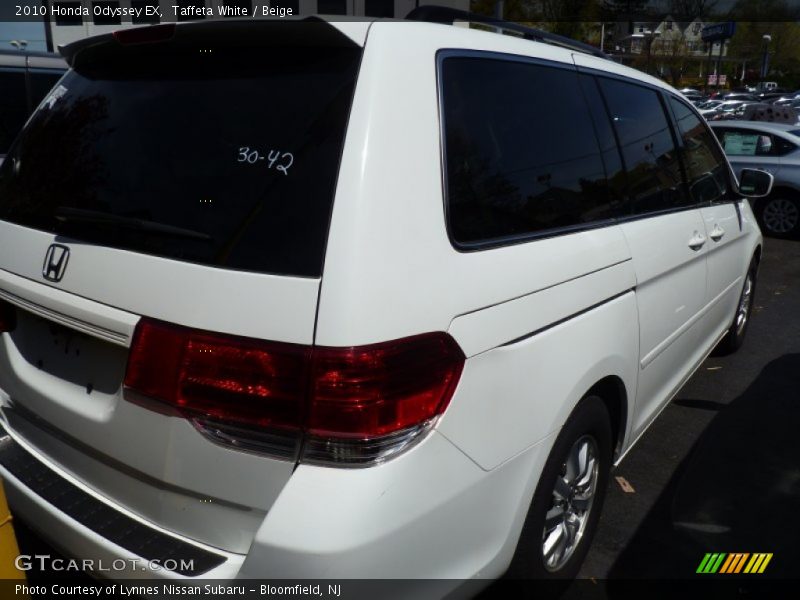 Taffeta White / Beige 2010 Honda Odyssey EX