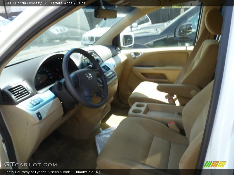 Taffeta White / Beige 2010 Honda Odyssey EX