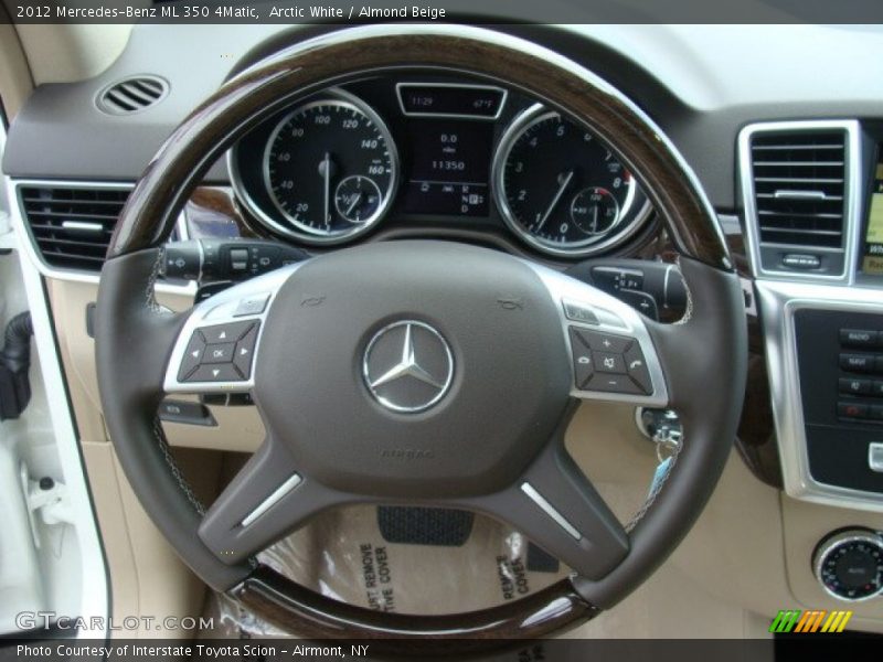 Arctic White / Almond Beige 2012 Mercedes-Benz ML 350 4Matic