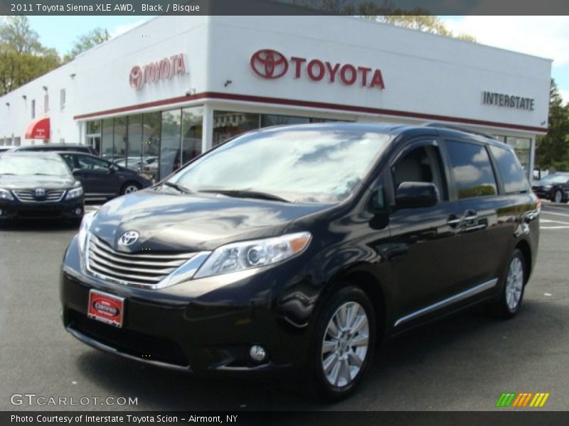 Black / Bisque 2011 Toyota Sienna XLE AWD