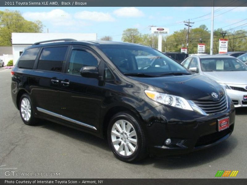 Black / Bisque 2011 Toyota Sienna XLE AWD