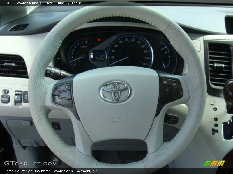 Black / Bisque 2011 Toyota Sienna XLE AWD