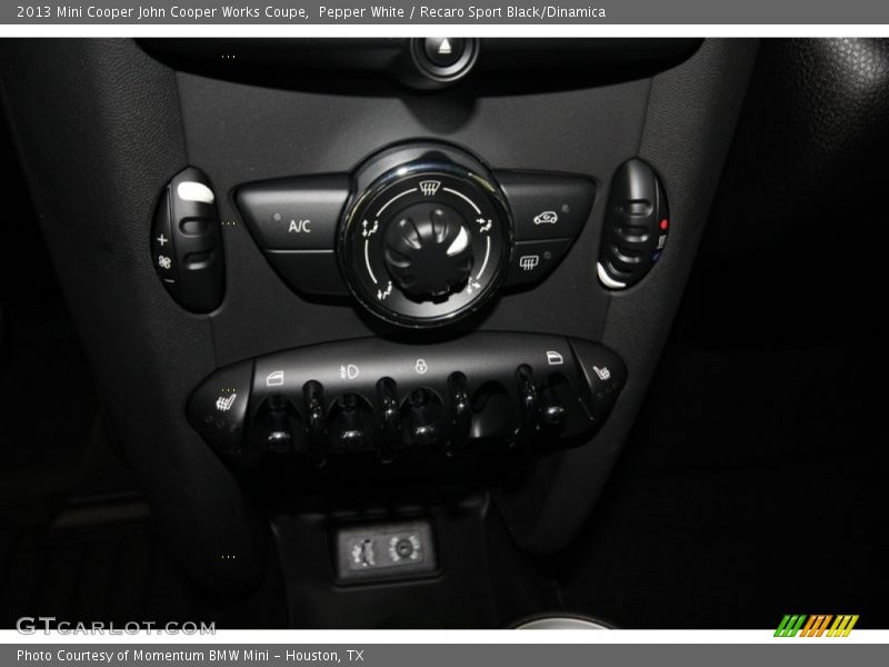 Pepper White / Recaro Sport Black/Dinamica 2013 Mini Cooper John Cooper Works Coupe
