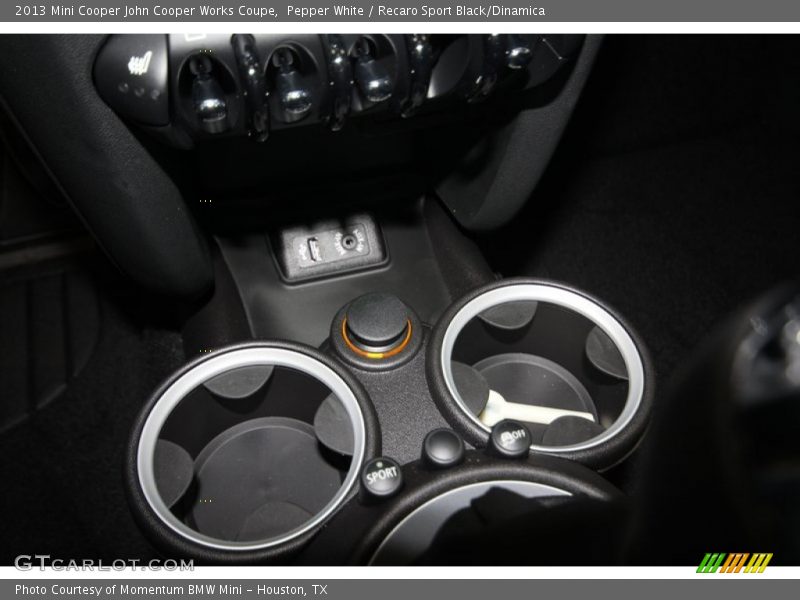 Pepper White / Recaro Sport Black/Dinamica 2013 Mini Cooper John Cooper Works Coupe
