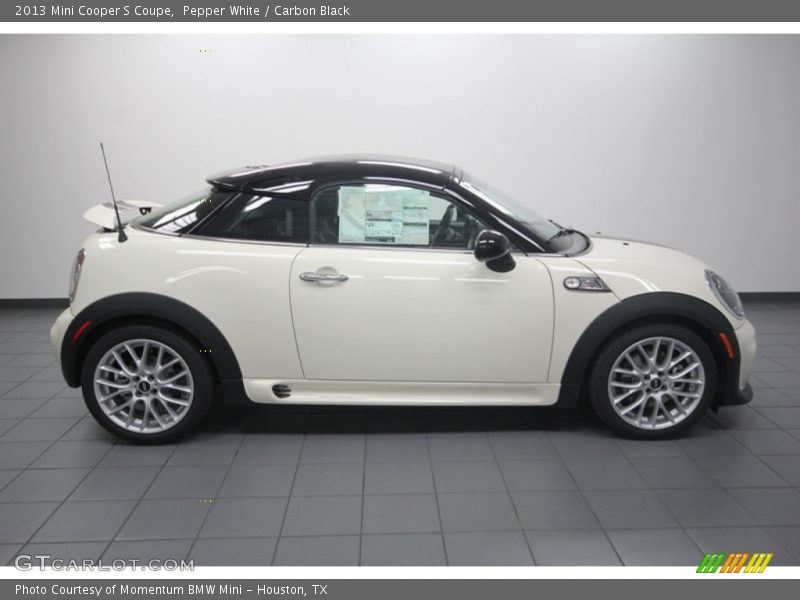 Pepper White / Carbon Black 2013 Mini Cooper S Coupe