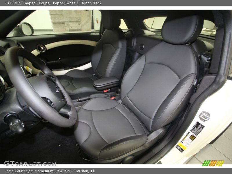 Pepper White / Carbon Black 2013 Mini Cooper S Coupe