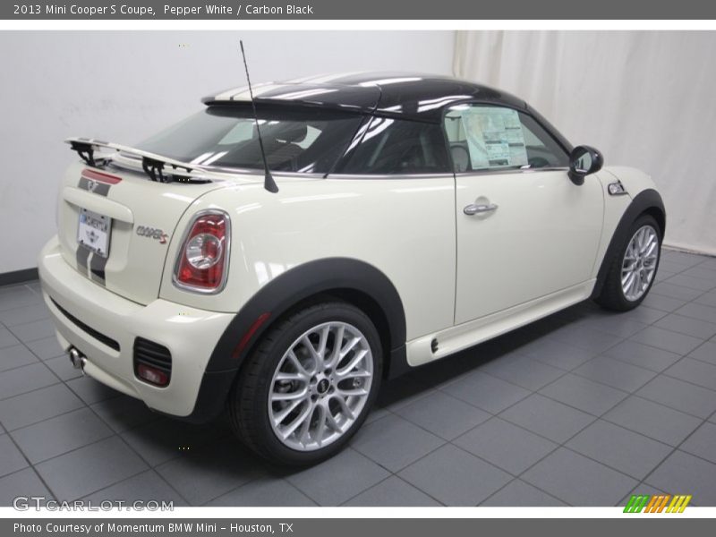 Pepper White / Carbon Black 2013 Mini Cooper S Coupe
