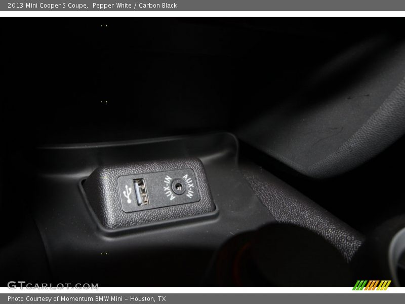 Pepper White / Carbon Black 2013 Mini Cooper S Coupe