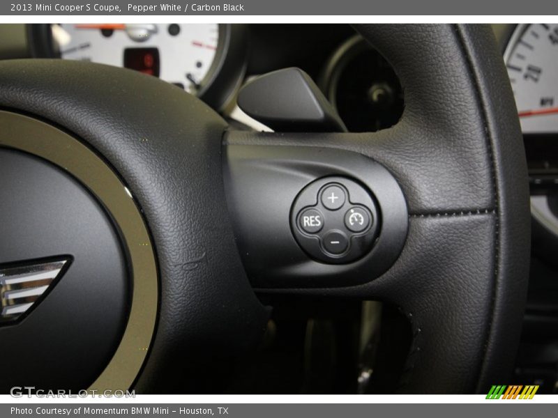 Pepper White / Carbon Black 2013 Mini Cooper S Coupe