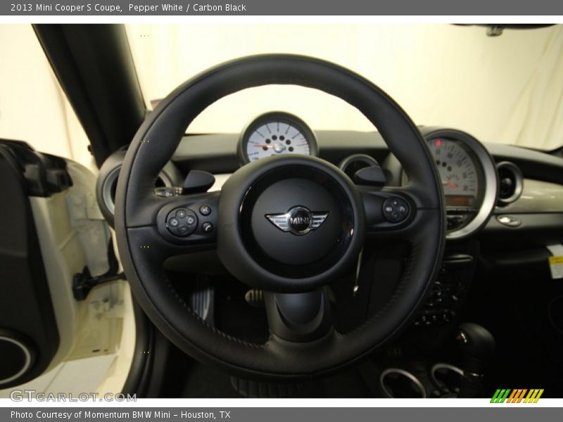 Pepper White / Carbon Black 2013 Mini Cooper S Coupe