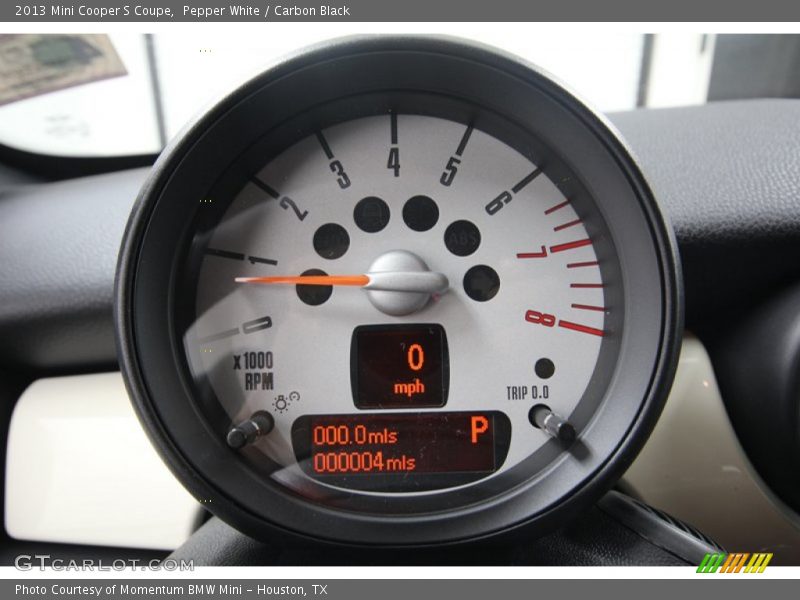 Pepper White / Carbon Black 2013 Mini Cooper S Coupe