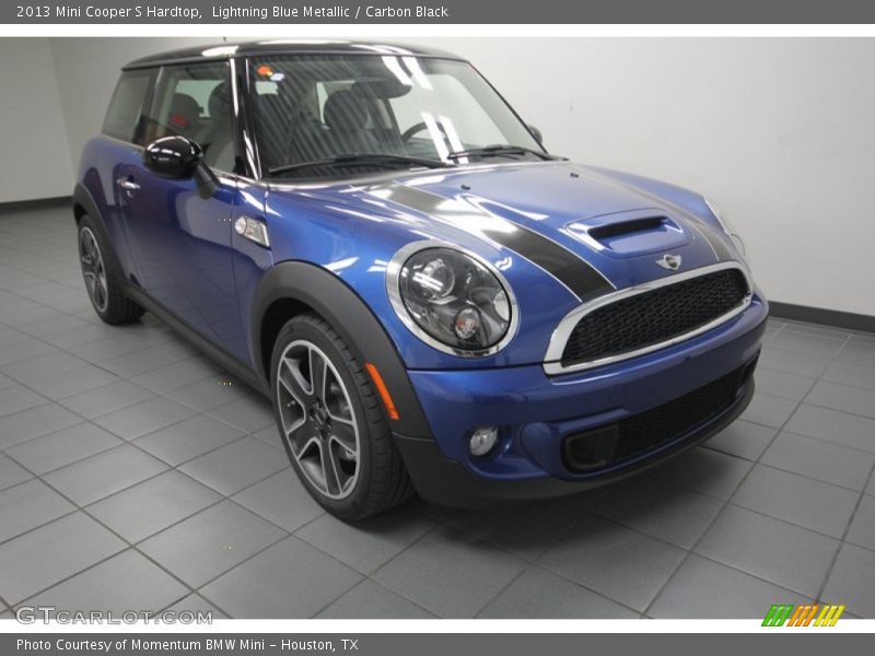Lightning Blue Metallic / Carbon Black 2013 Mini Cooper S Hardtop