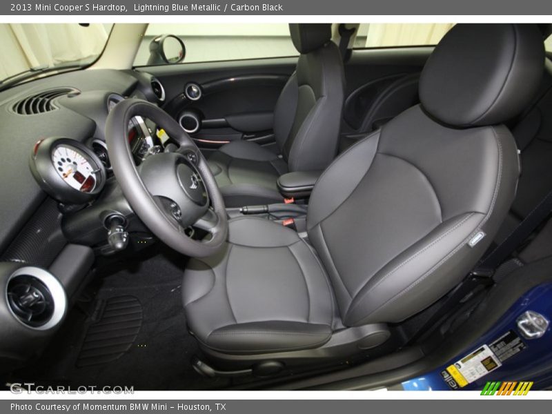 Lightning Blue Metallic / Carbon Black 2013 Mini Cooper S Hardtop