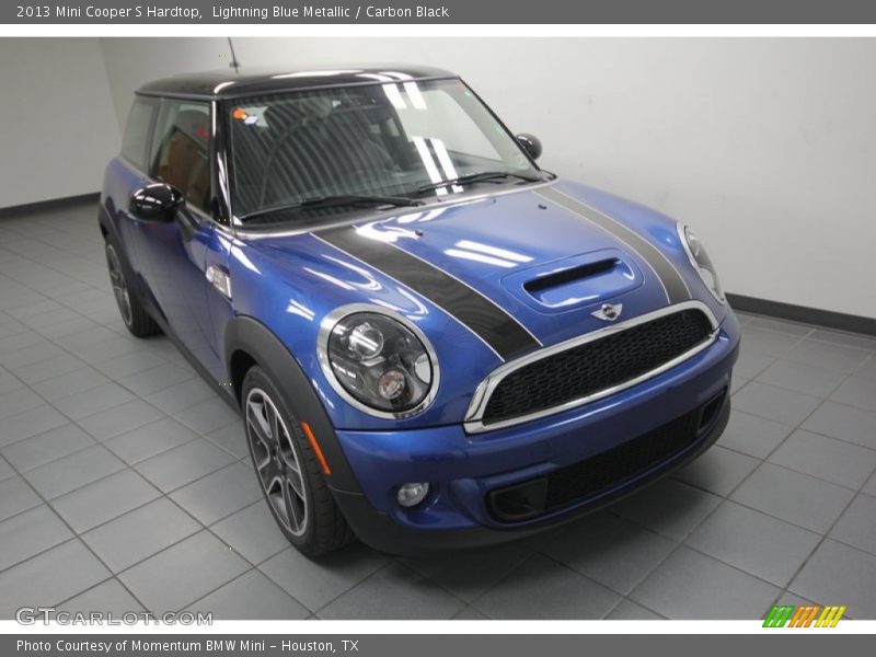 Lightning Blue Metallic / Carbon Black 2013 Mini Cooper S Hardtop