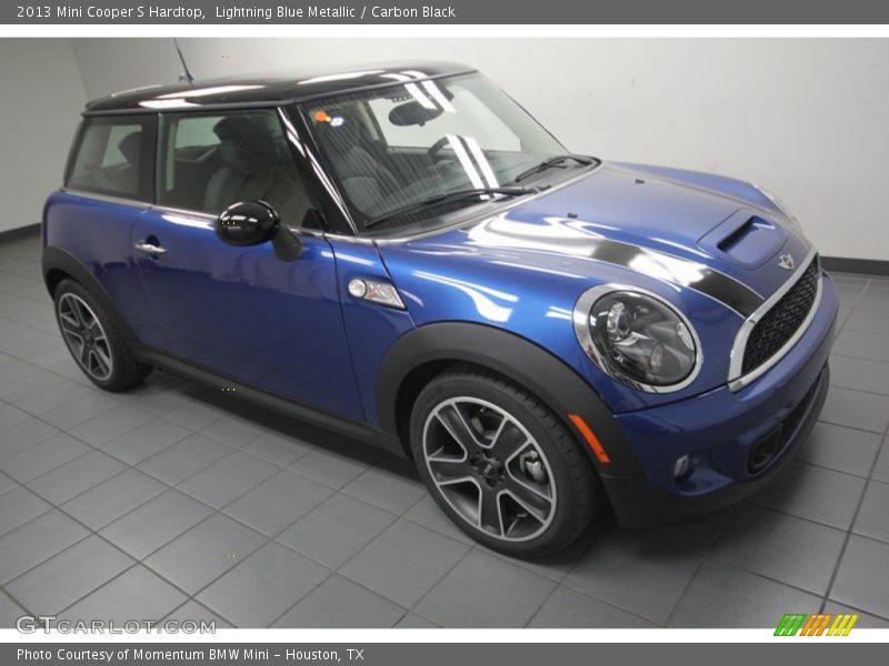 Lightning Blue Metallic / Carbon Black 2013 Mini Cooper S Hardtop