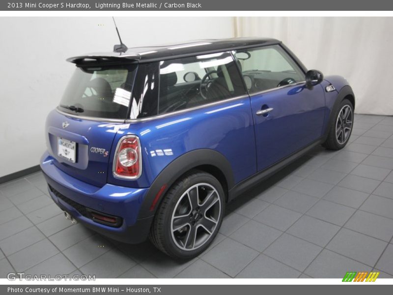 Lightning Blue Metallic / Carbon Black 2013 Mini Cooper S Hardtop