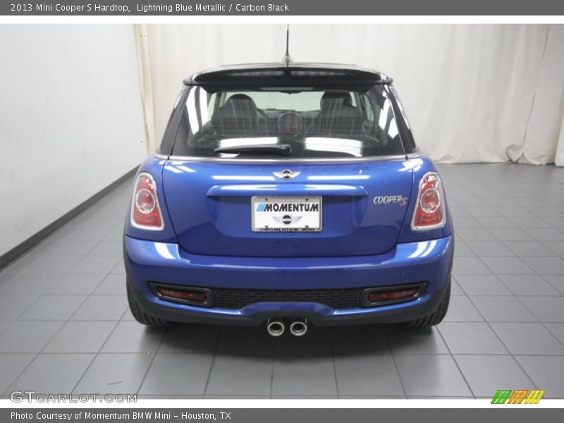 Lightning Blue Metallic / Carbon Black 2013 Mini Cooper S Hardtop