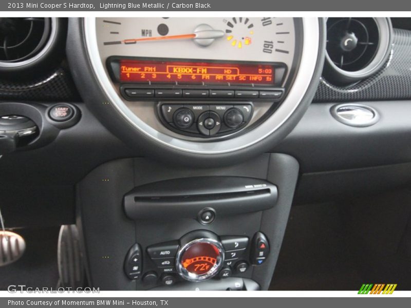 Lightning Blue Metallic / Carbon Black 2013 Mini Cooper S Hardtop
