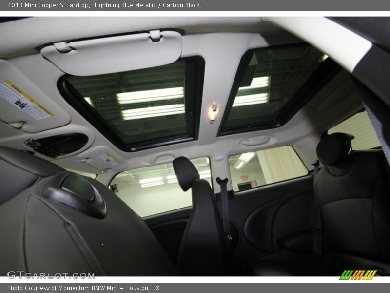 Lightning Blue Metallic / Carbon Black 2013 Mini Cooper S Hardtop
