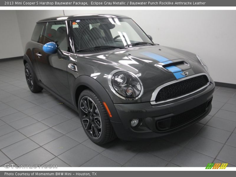 Eclipse Gray Metallic / Bayswater Punch Rocklike Anthracite Leather 2013 Mini Cooper S Hardtop Bayswater Package
