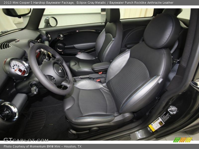 Eclipse Gray Metallic / Bayswater Punch Rocklike Anthracite Leather 2013 Mini Cooper S Hardtop Bayswater Package