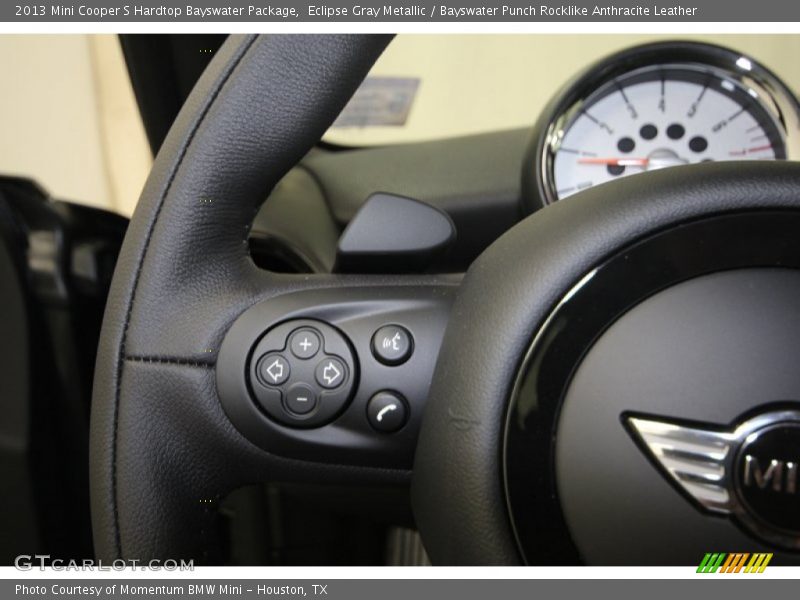 Eclipse Gray Metallic / Bayswater Punch Rocklike Anthracite Leather 2013 Mini Cooper S Hardtop Bayswater Package